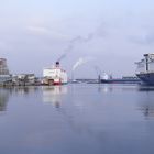 Am Kieler Hafen: Die Schwedenfähre.