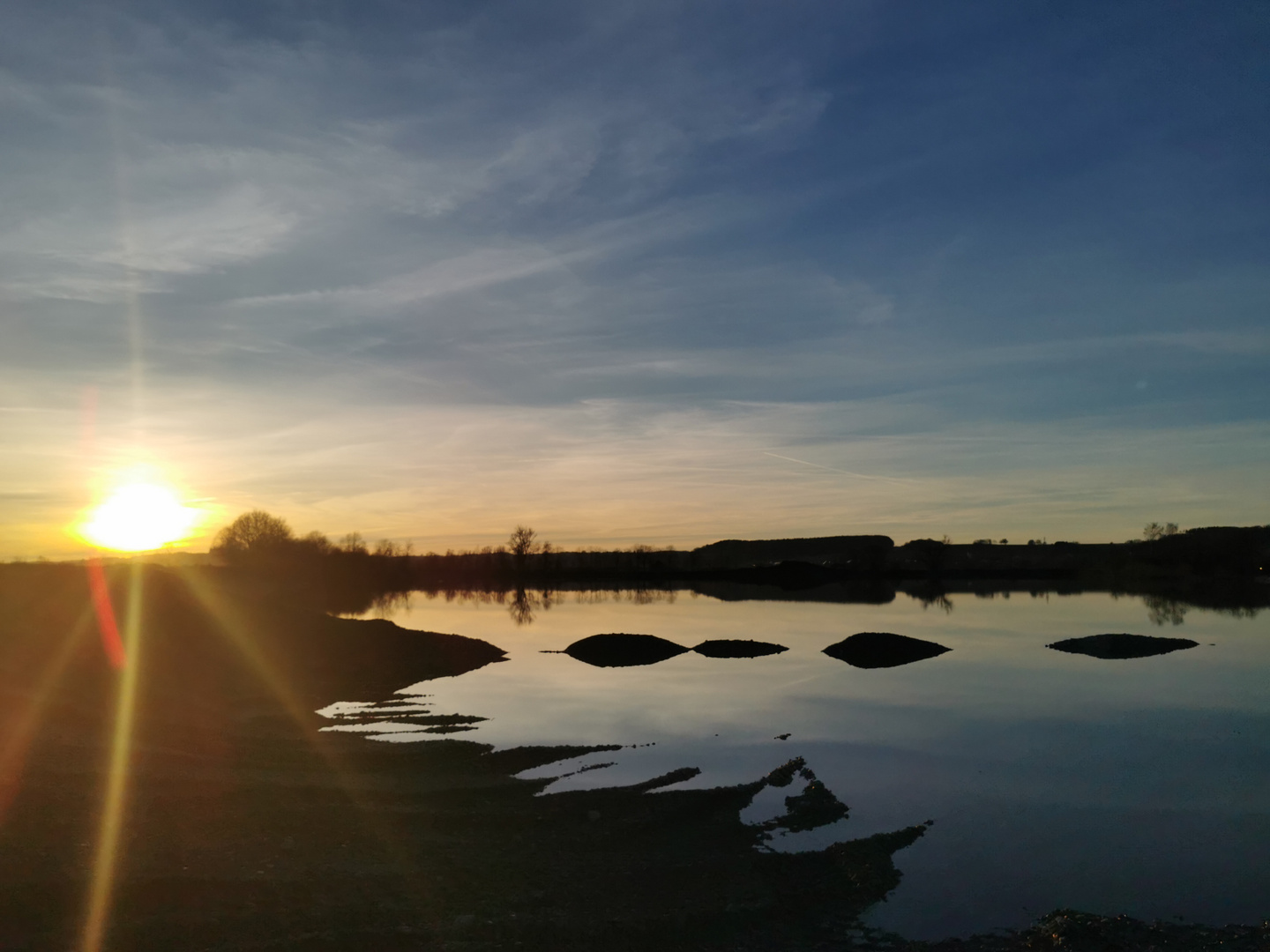 Am kl. Weiher zur besten Uhrzeit 