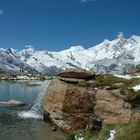 am kleinen Gebirgsseelein auf Kreuzboden oberhalb Saas-Grund - Wallis