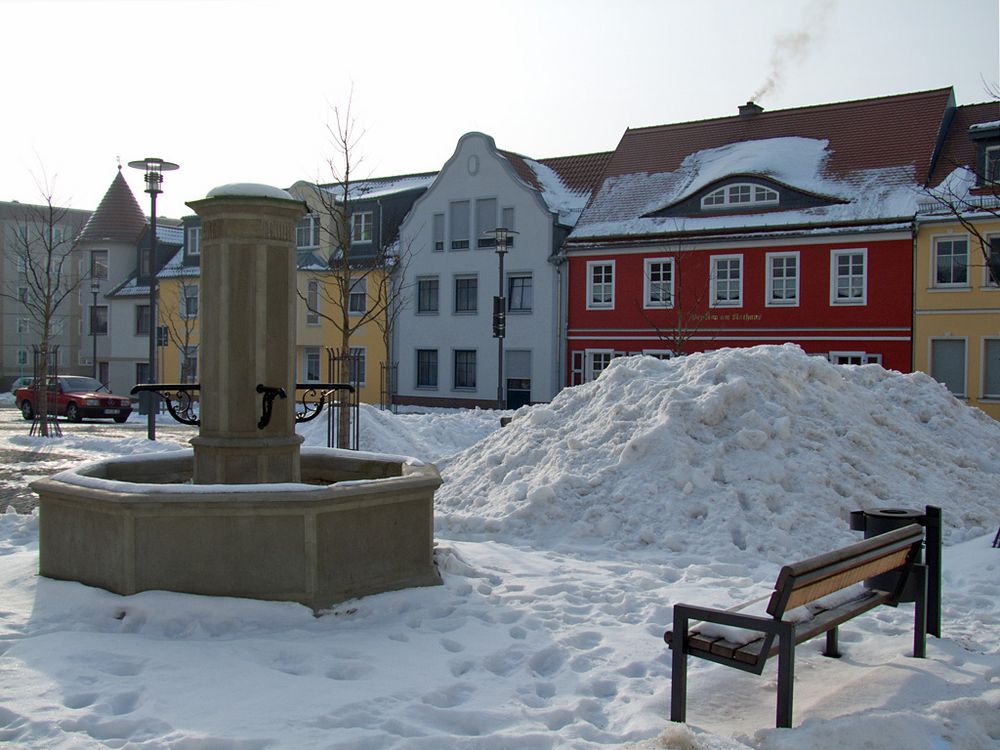 am kleinen Markt in Spremberg