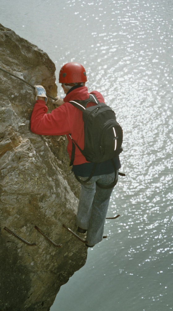 am Klettersteig Aletsch