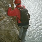 am Klettersteig Aletsch