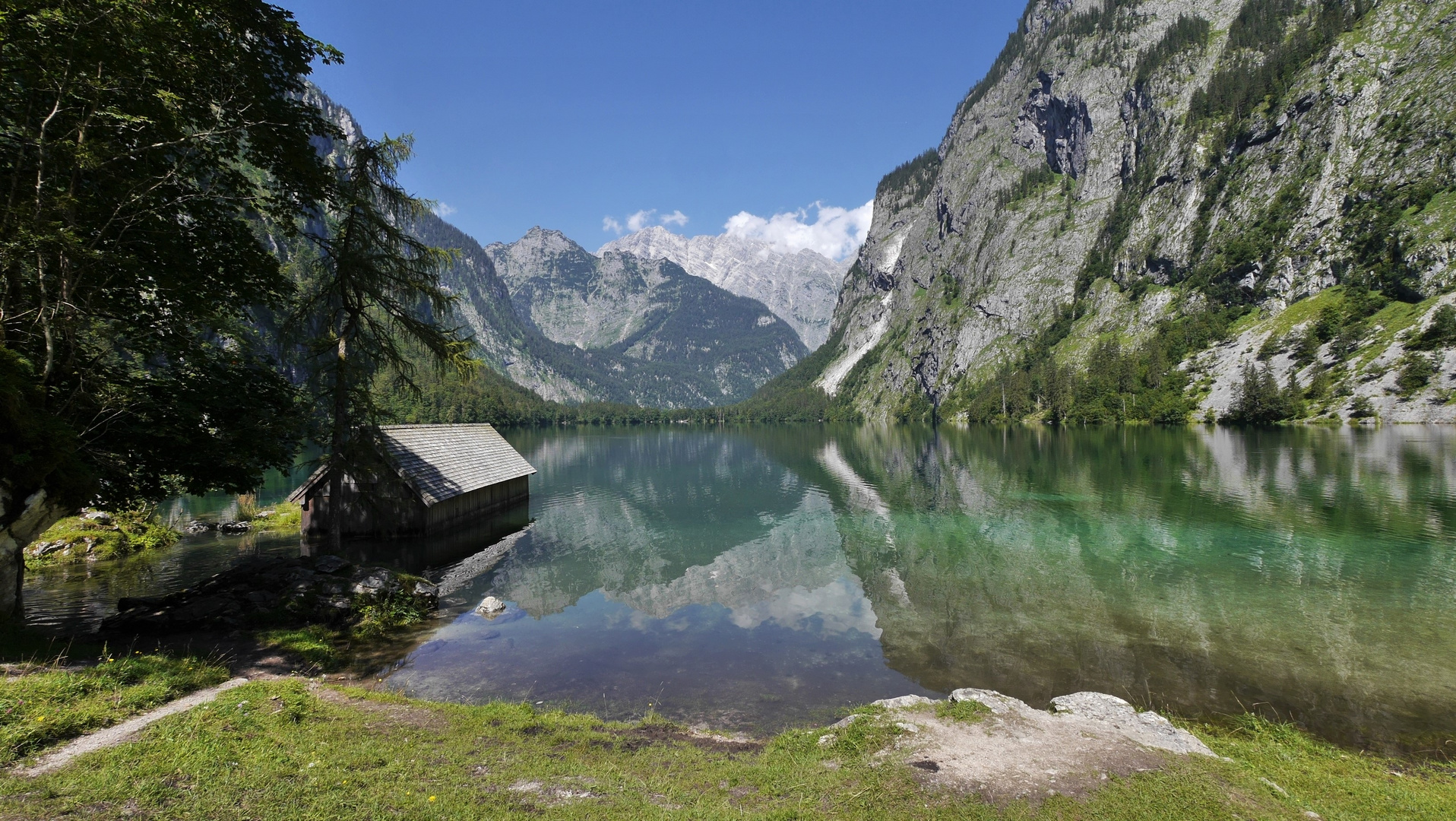 am Königssee mit Blick zum Watzmann