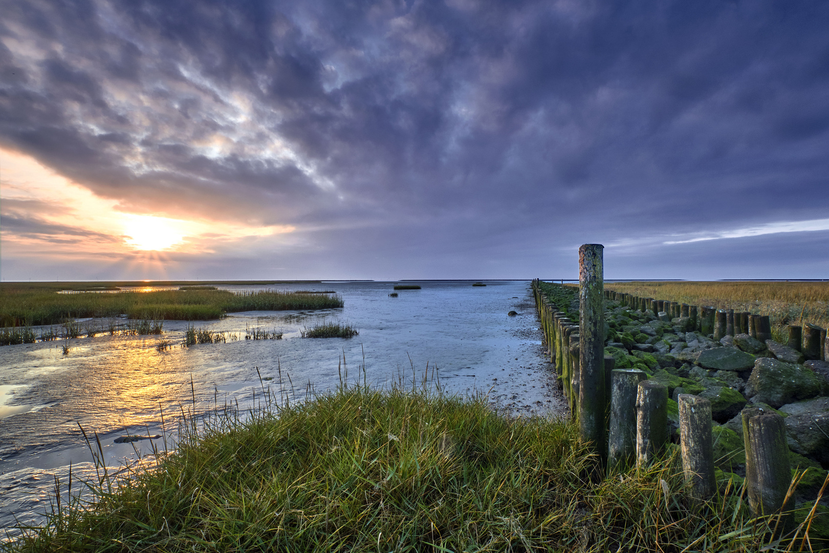 Am Kutterhafen Spieka-Neufeld, Nordsee.