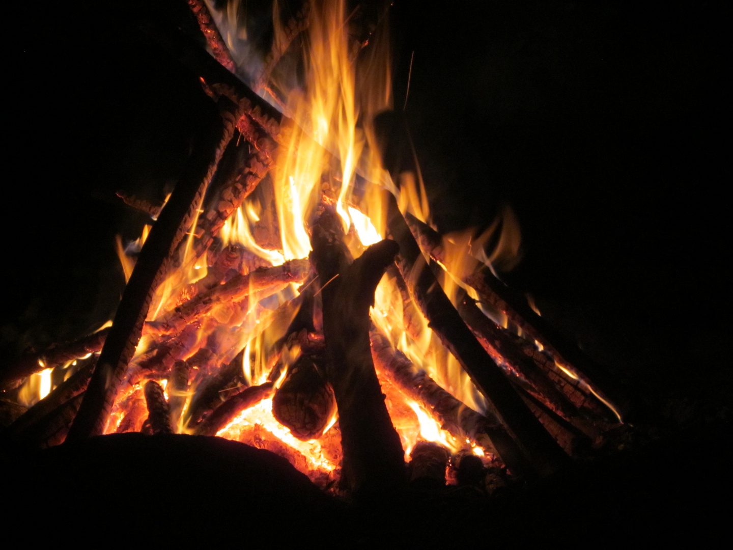 am Lagerfeuer
