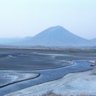 Am Lake Natron frueh am Morgen