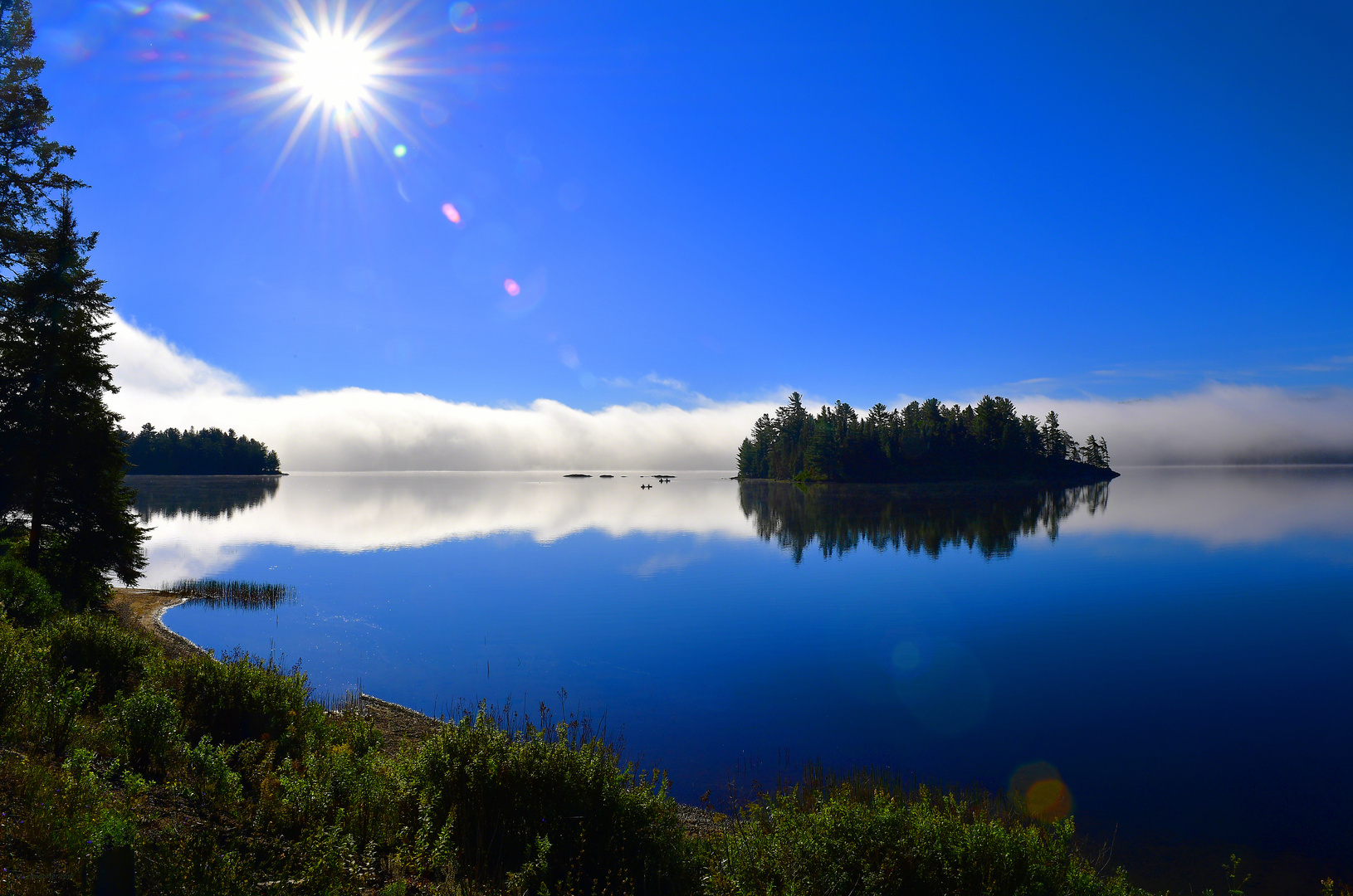 Am Lake of Two Rivers im Algonquin Provincial Park ...