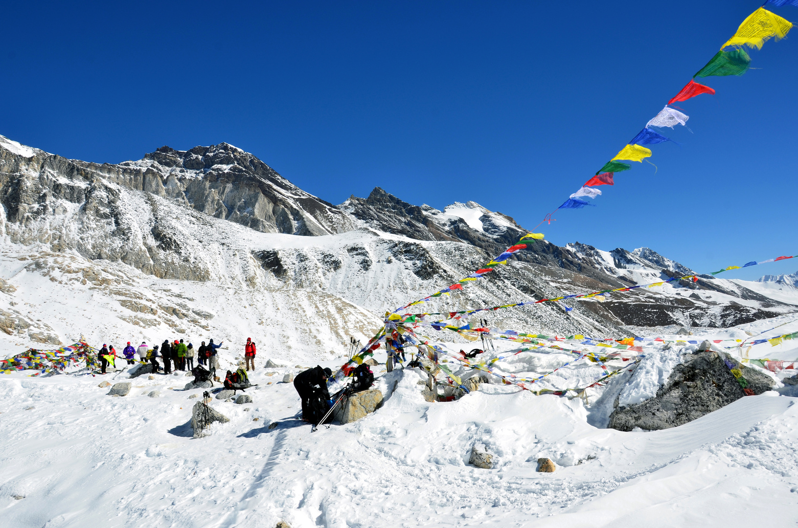 Am Larke Pass auf 5106 m Höhe