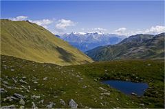 am Lasörling Höhenweg mit Blick zum Großglockner