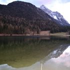 Am Lautersee, mit den Wetterstein am Hintergrund.