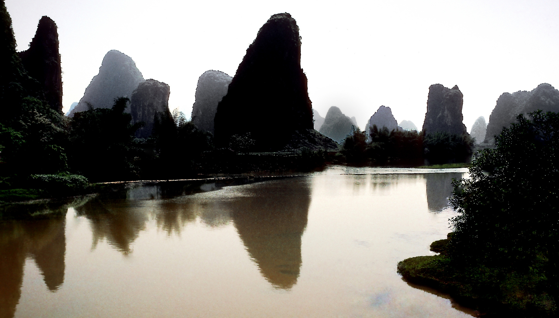 Am Lijiang in Guilin