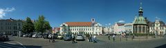 Am Marktplatz der Hansestadt.