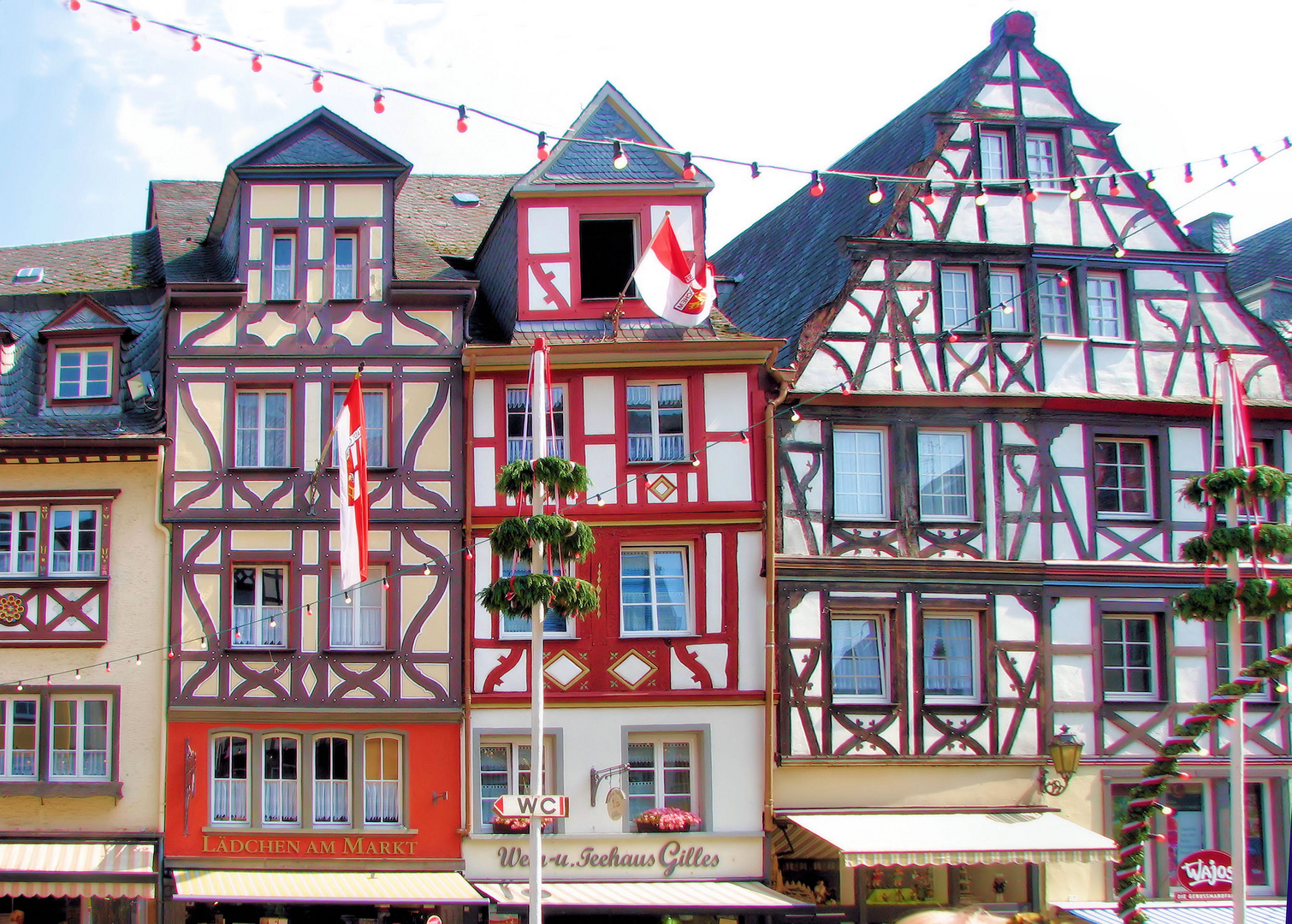 am Marktplatz in Cochem an der Mosel