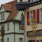 Am Marktplatz in Rothenburg ob der Tauber