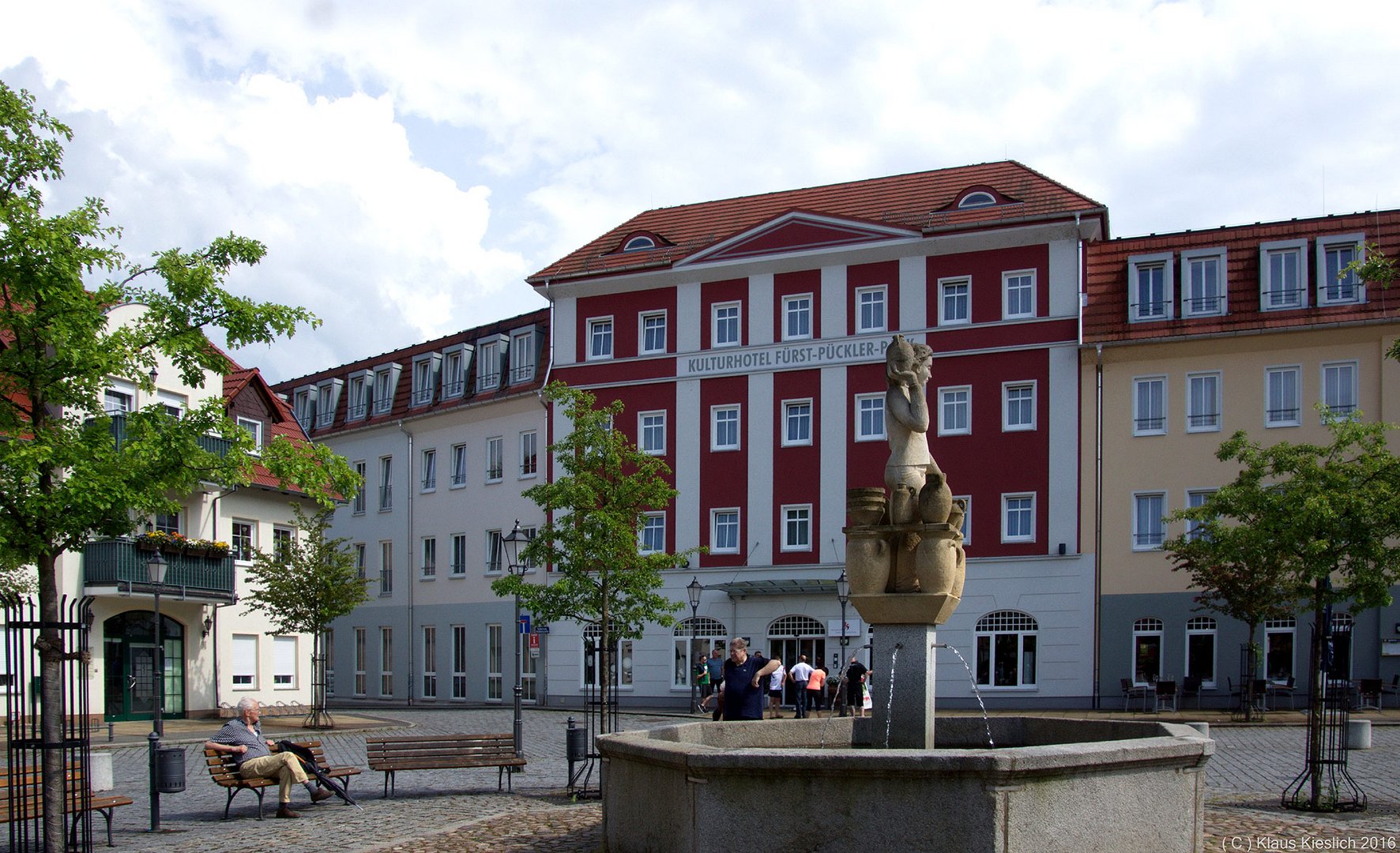 Am Marktplatz von Bad Muskau