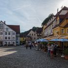 am Marktplatz von Wehlen