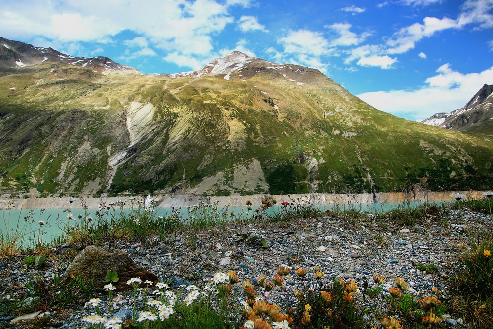 Am Mattmarkstausee, Saas Almagell, Schweiz