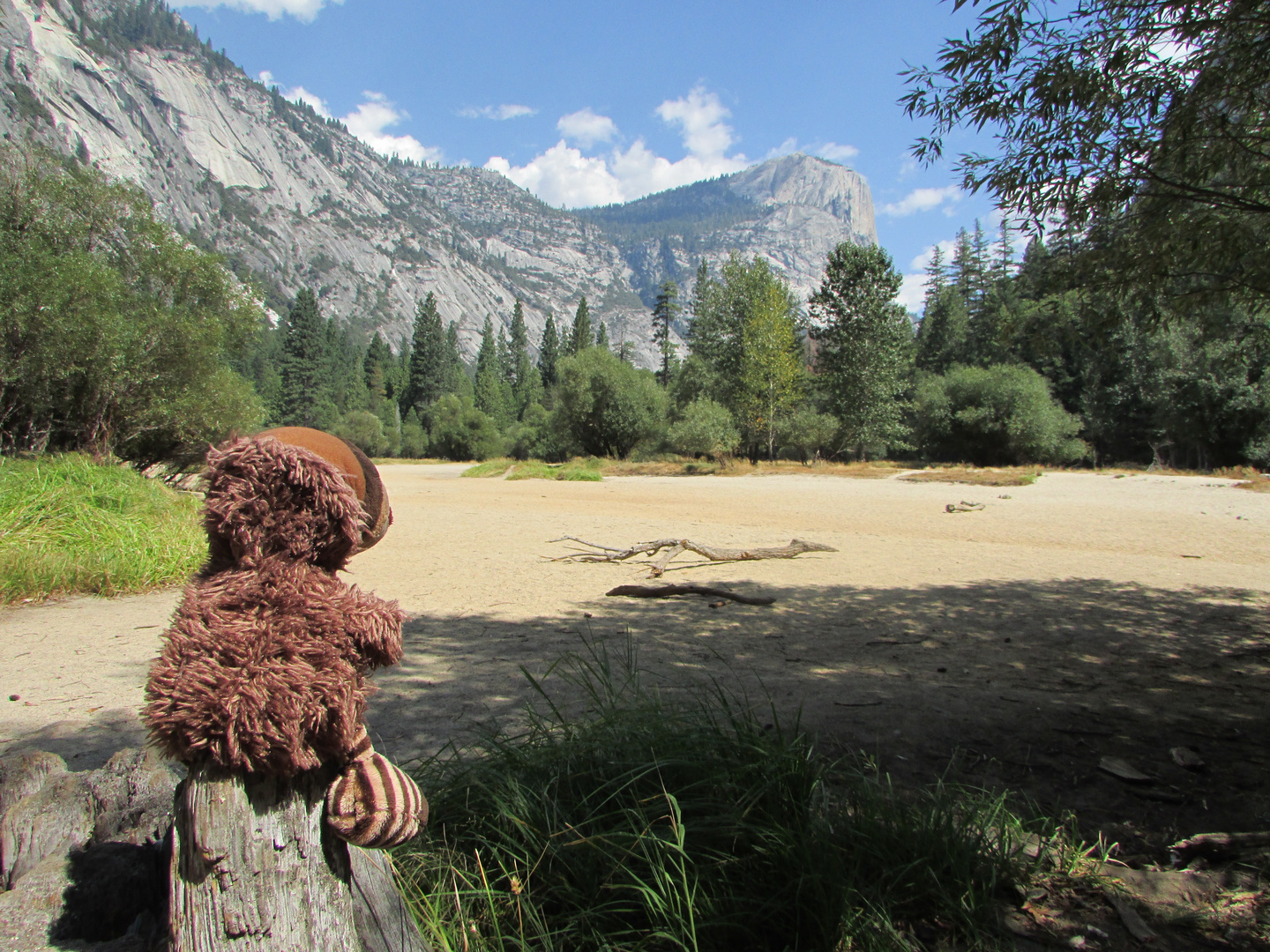 Am Mirror Lake im Yosemite NP