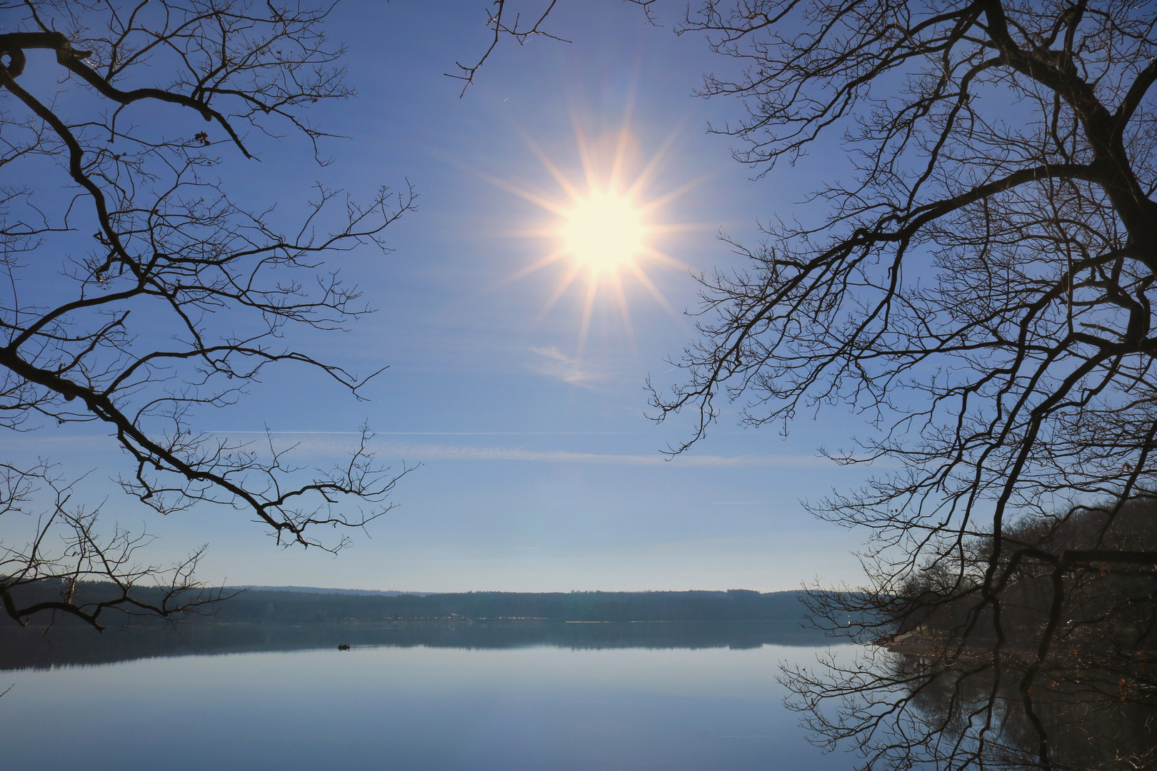 Am Möhnesee, viel Sonnenschein