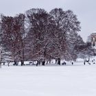 Am Monopteros im Englischen Garten