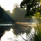 am Morgen im Spätsommer am See