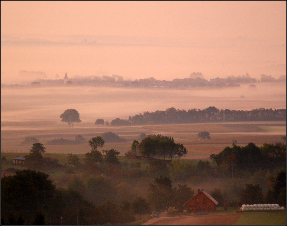 am Morgen vom Bastberg geschaut...