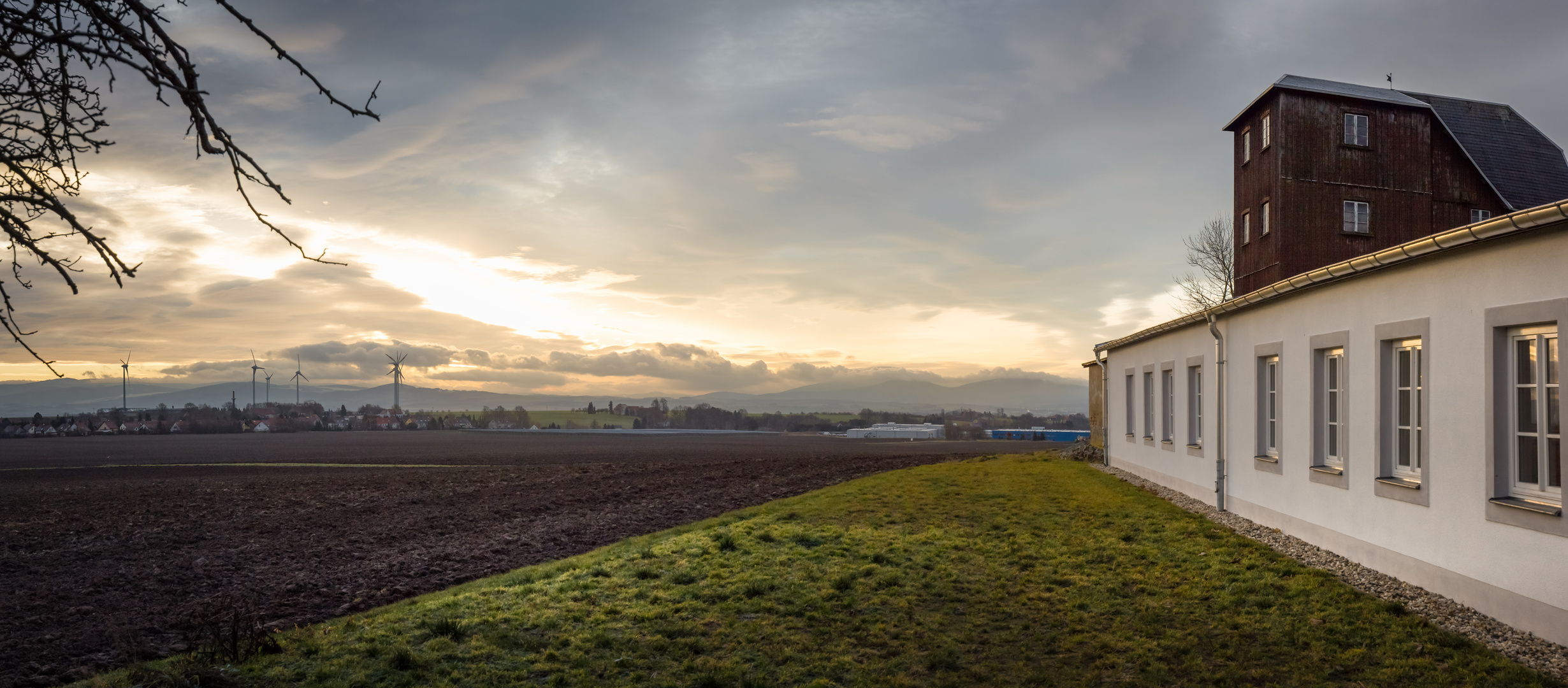 Am Mühlenhof Oberseifersdorf - Blick nach Zittau/Sachsen