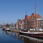 Am Museumshafen an der Untertrave in Lübeck