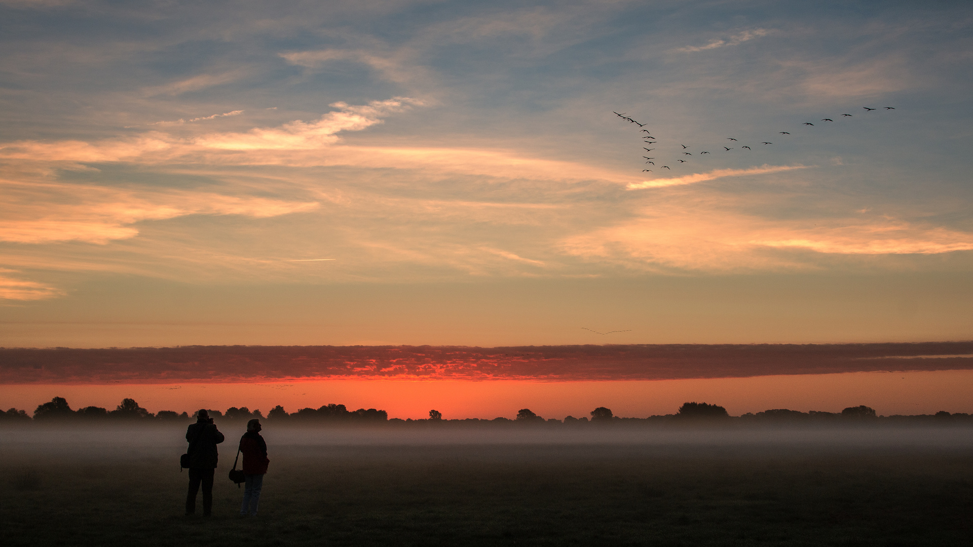 Am nächsten Morgen  kurz vor Sonnenaufgang