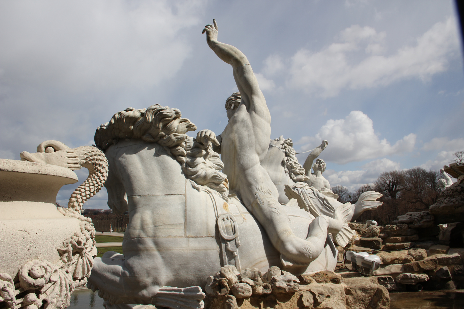 Am Neptunbrunnen in Schönbrunn