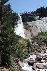 Am Nevada Fall im oberen Yosemite Valley...