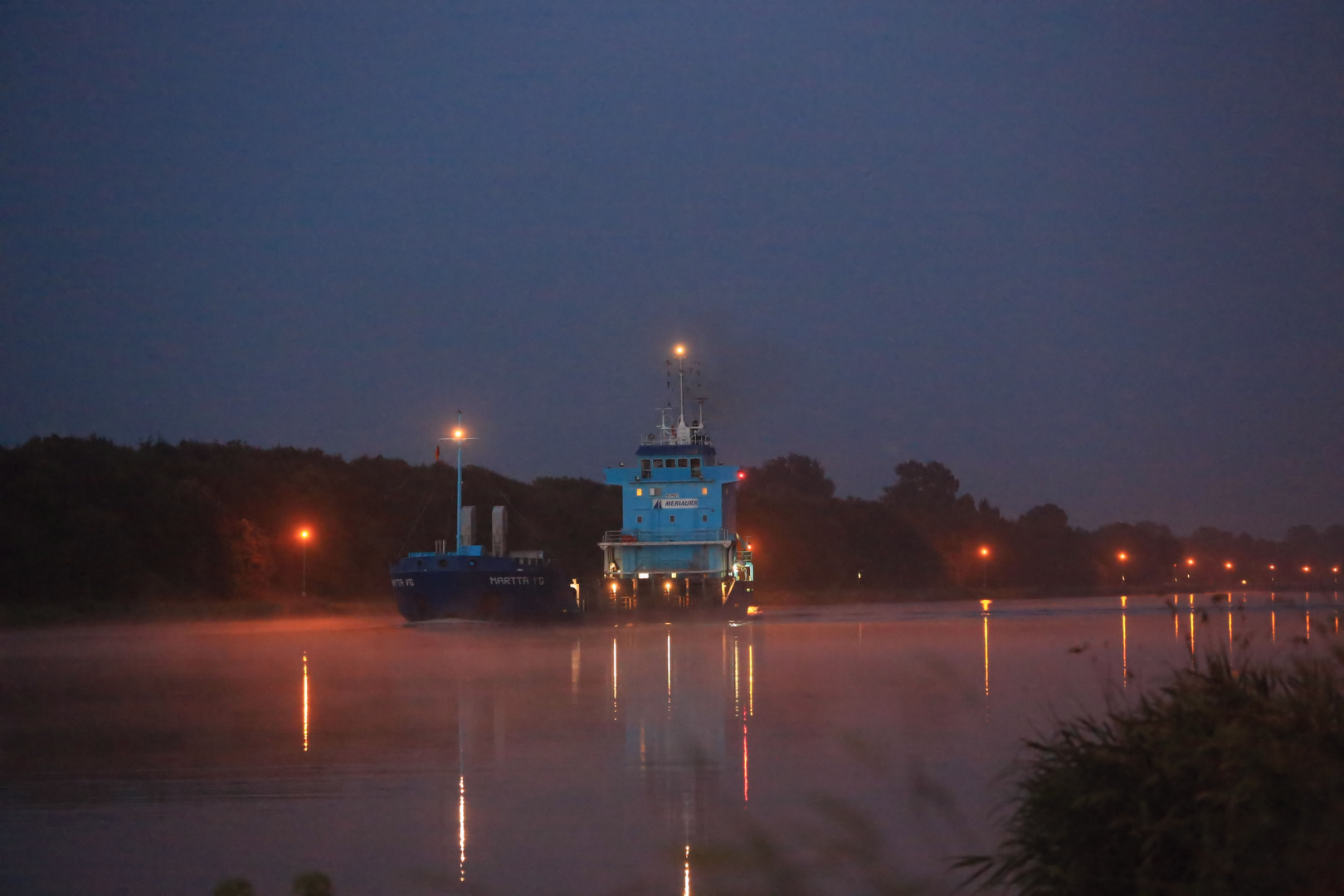 Am Nord-Ostsee-Kanal...