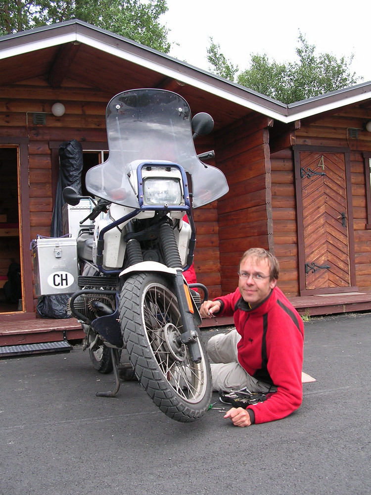 Am Nordkap 2004 ging der SUSI die Kerze aus...