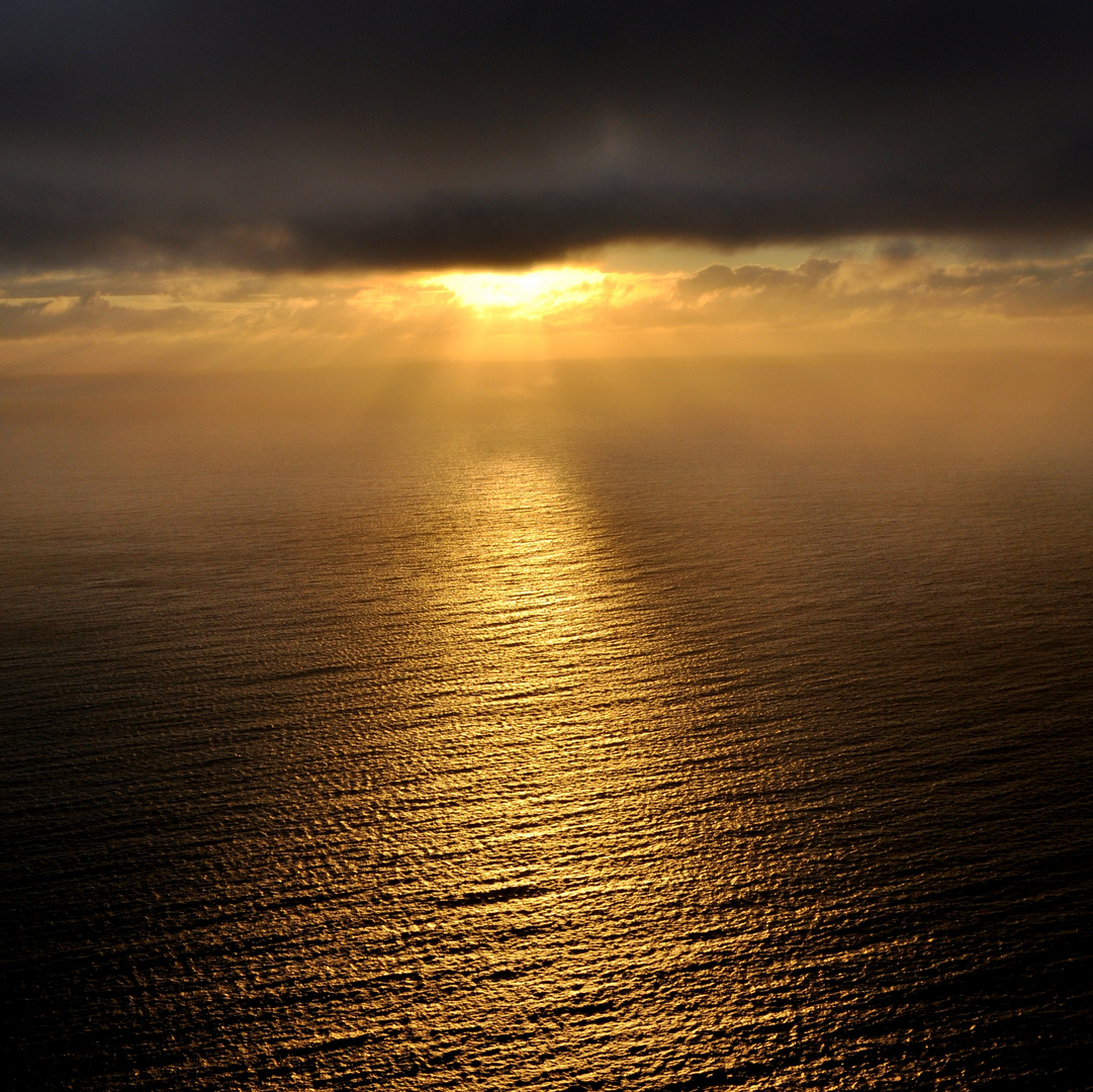 Am Nordkapp kurz vor Mitternacht