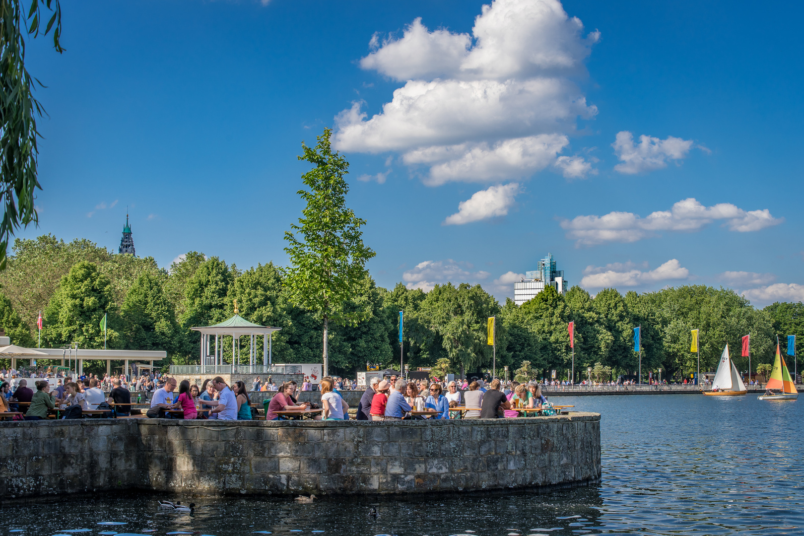 am Nordufer des Maschsees Hannover Foto & Bild sommer, wasser