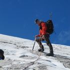 Am oberen Guslar Joch 3361m, auf dem Weg zum Brandenburger Haus