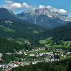 Am Obersalzberg: Blick auf Berchtesgaden mit Untersberg