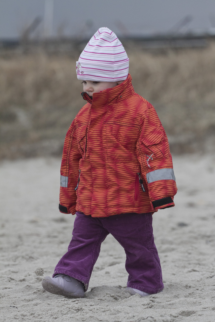 Am Ostsee Strand mit meiner Tochter