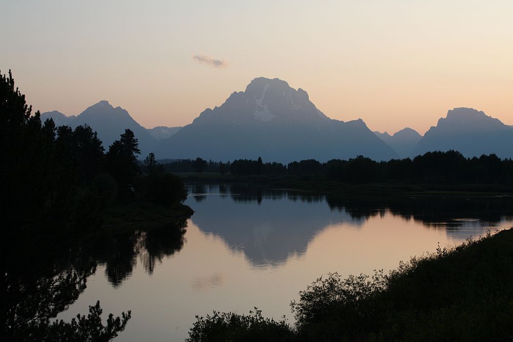 Am Oxbow Bend des Snake River...