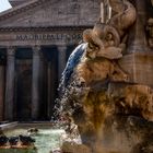 Am Pantheon mit Brunnen 