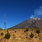 Am Paso de Cortés träumt Popocatépetl von der Prinzessin Iztaccíhuatl