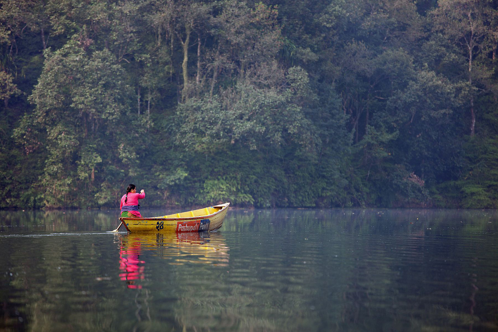 am Phewa See in Pokhara