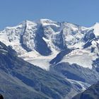 Am Piz Palü entspringt der Pers-Gletscher und an der mehrgipfligen Bellavista  ...