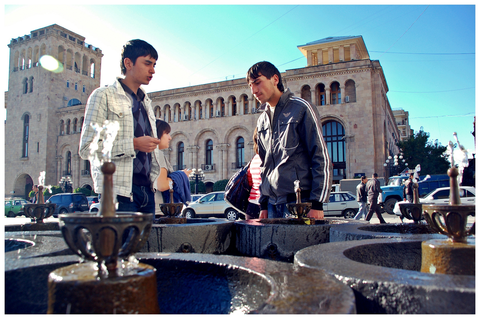 Am Platz der Republik in Yerevan