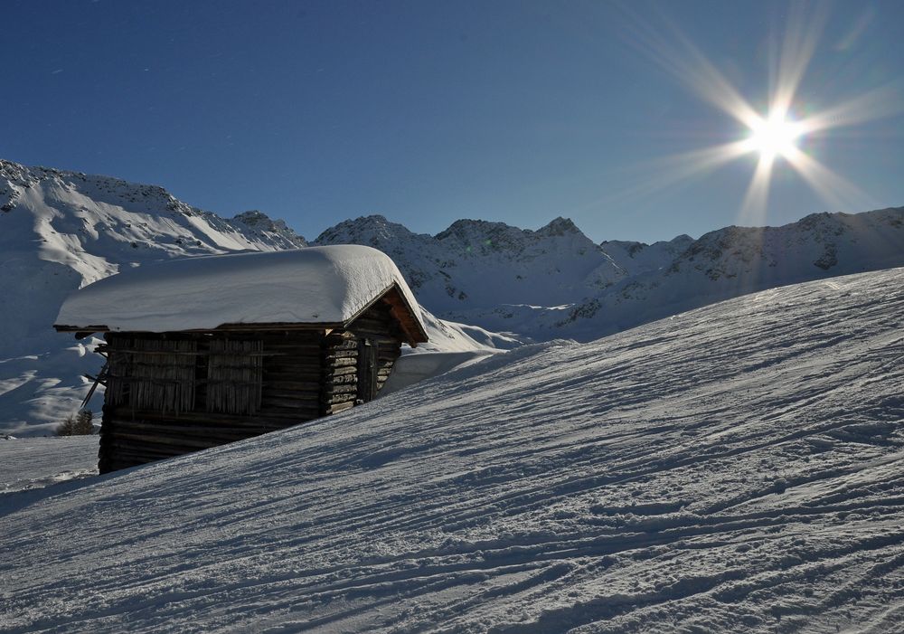 Am Rand der Piste