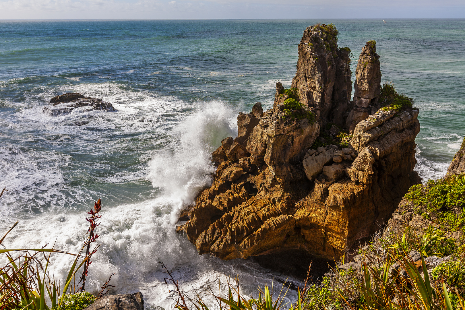 Am Rande der Pancake Rocks