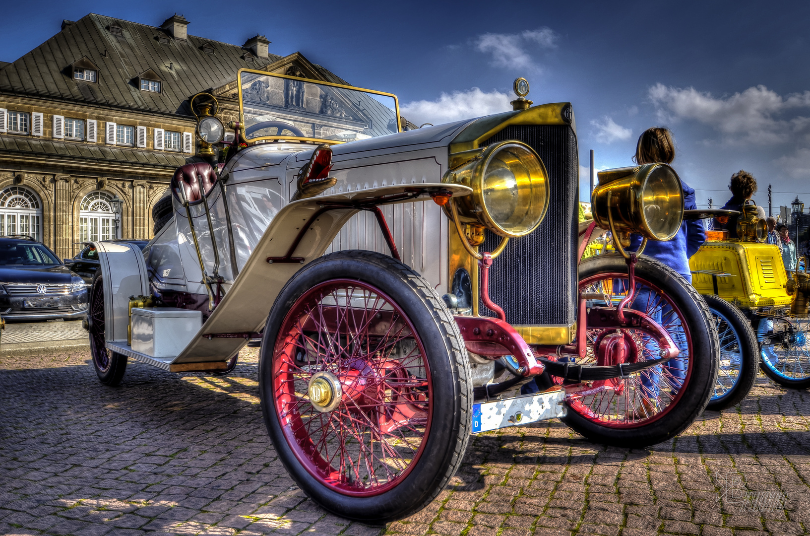 ..am Rande der Saxonia 100 in Dresden