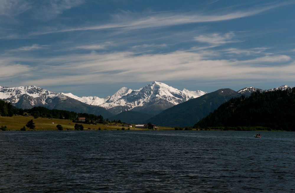 am Reschensee,