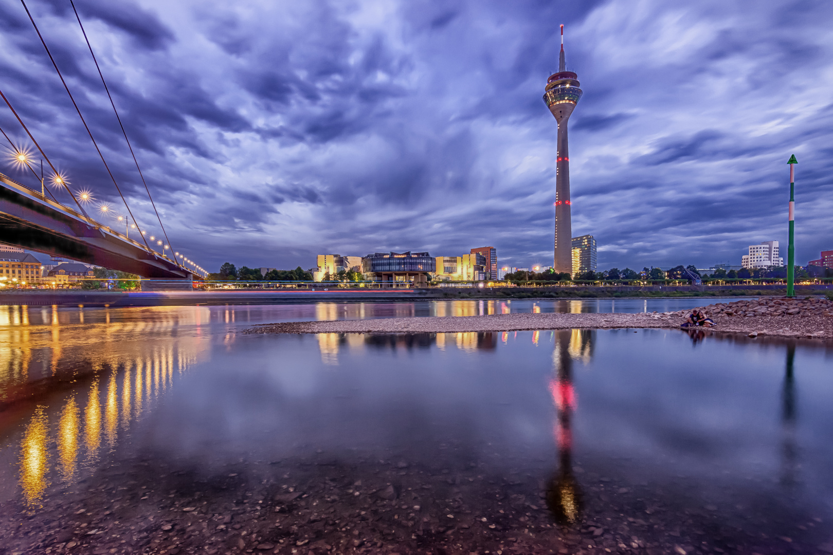 Am Rhein in Düsseldorf