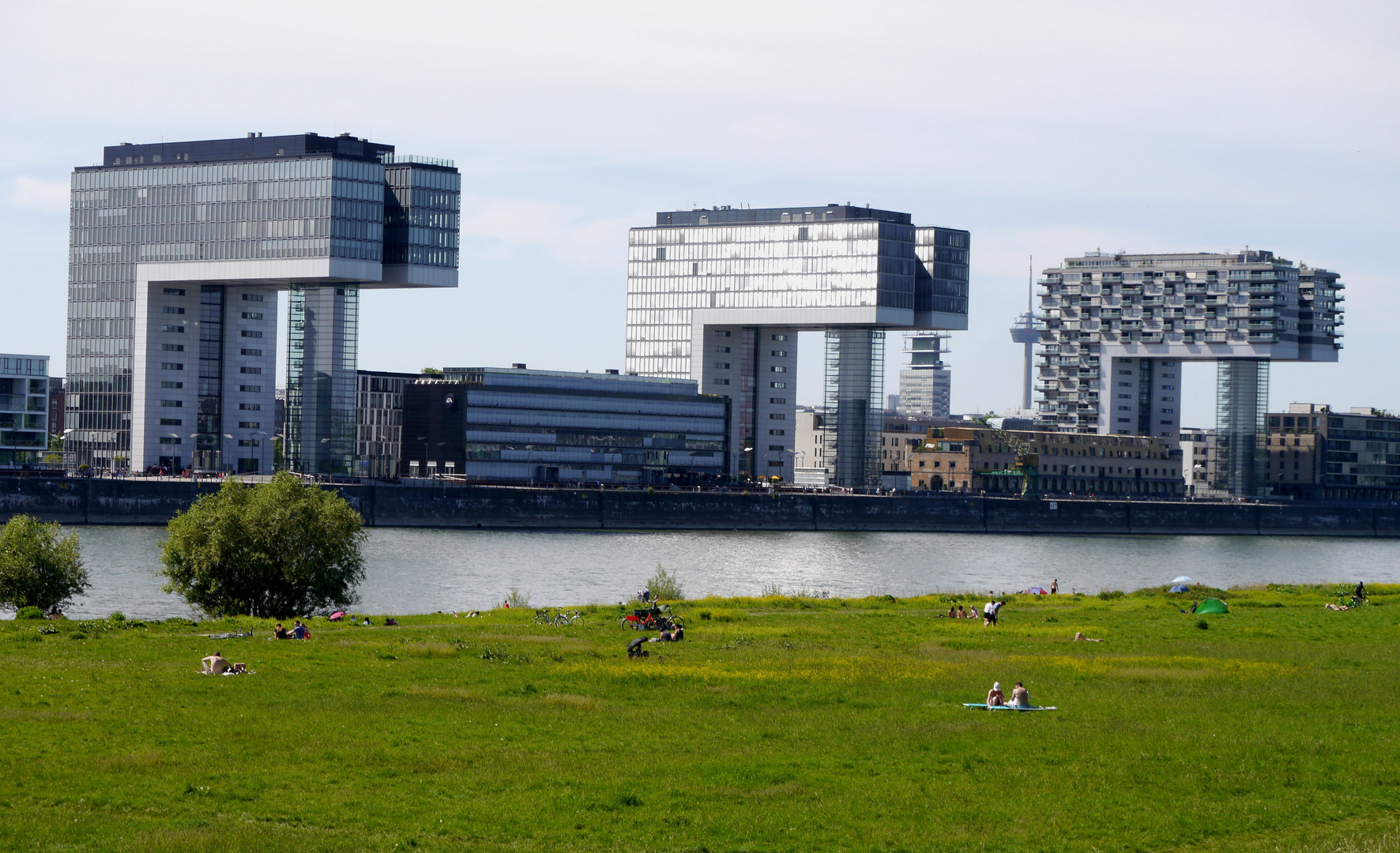 Am Rhein - Kranhäuser